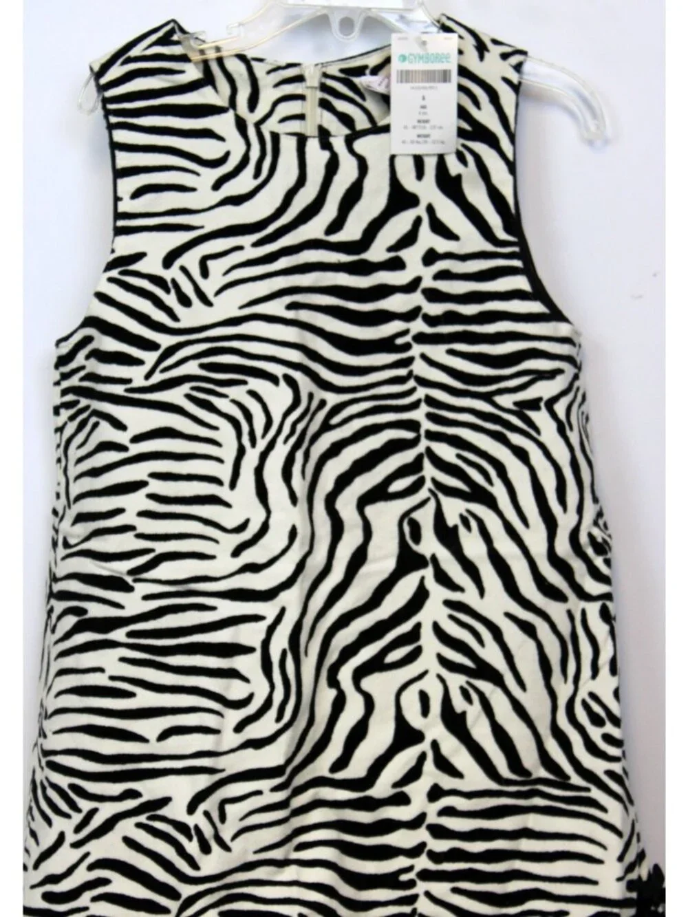 2003 Gymboree 2004 Mod Zebra Velour Dress sz 6 Turtleneck 2pc Outfit Safari Zoo